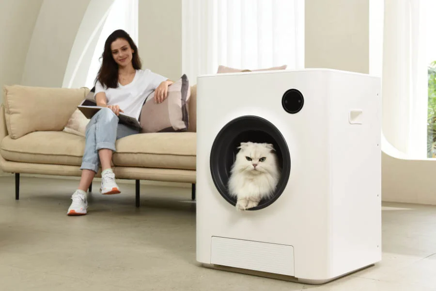 automatic cat litter box for multiple cats